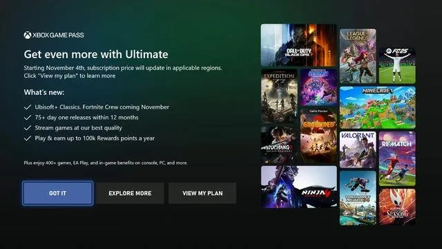 Xbox Game Pass’e Zam Geldi: Tam Ekran Reklam Dönemi Başladı