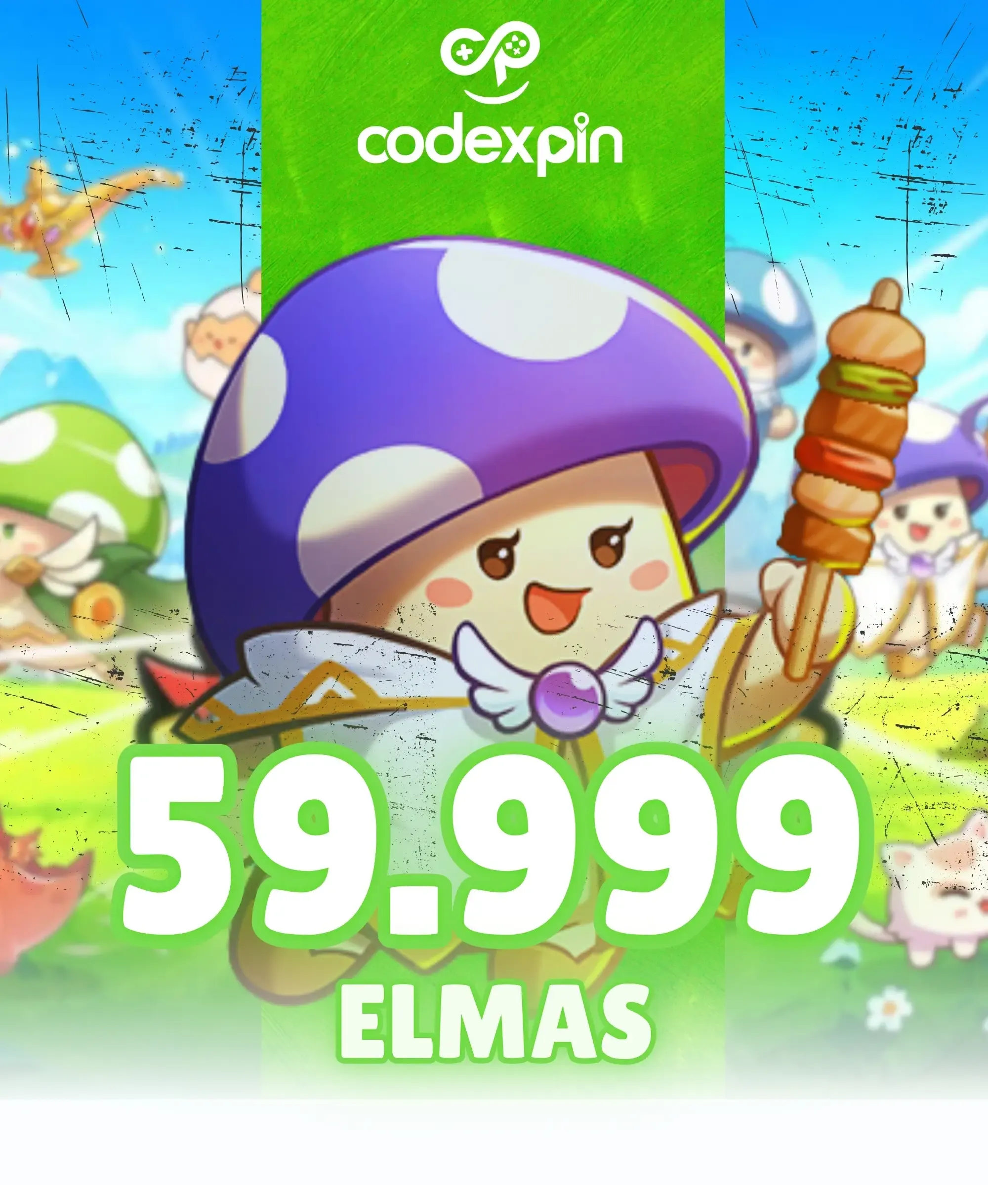 Legend of Mushroom 59999 Gems + Bonus Items
